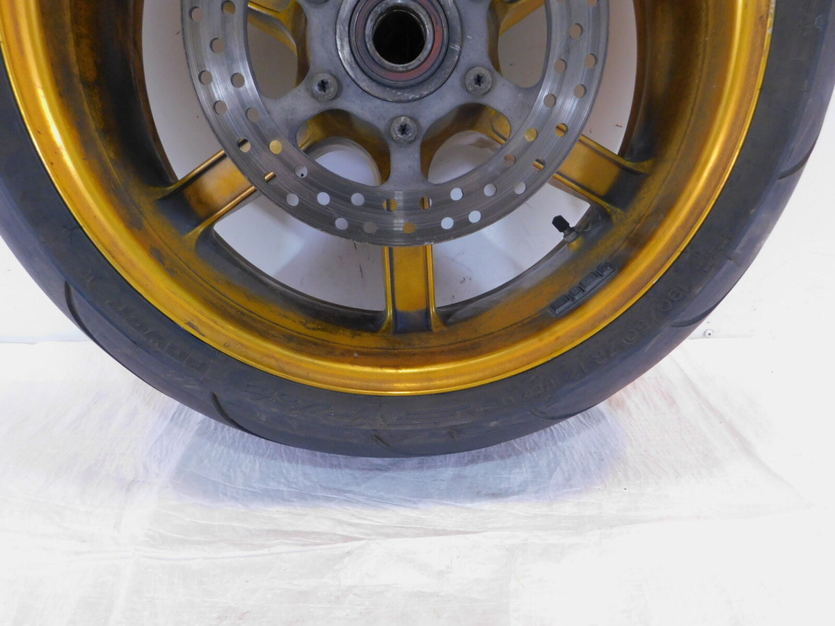 Buell XB9R XB12R Firebolt & Lightning & 1125R Gold Rear Wheel Rim & Tire - C3 Cycle