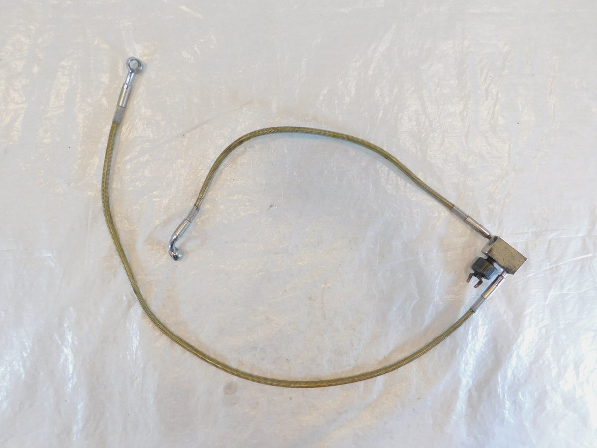 Harley Davidson Softail Fat Boy & Heritage Classic Braided Rear Brake Hose Line - C3 Cycle