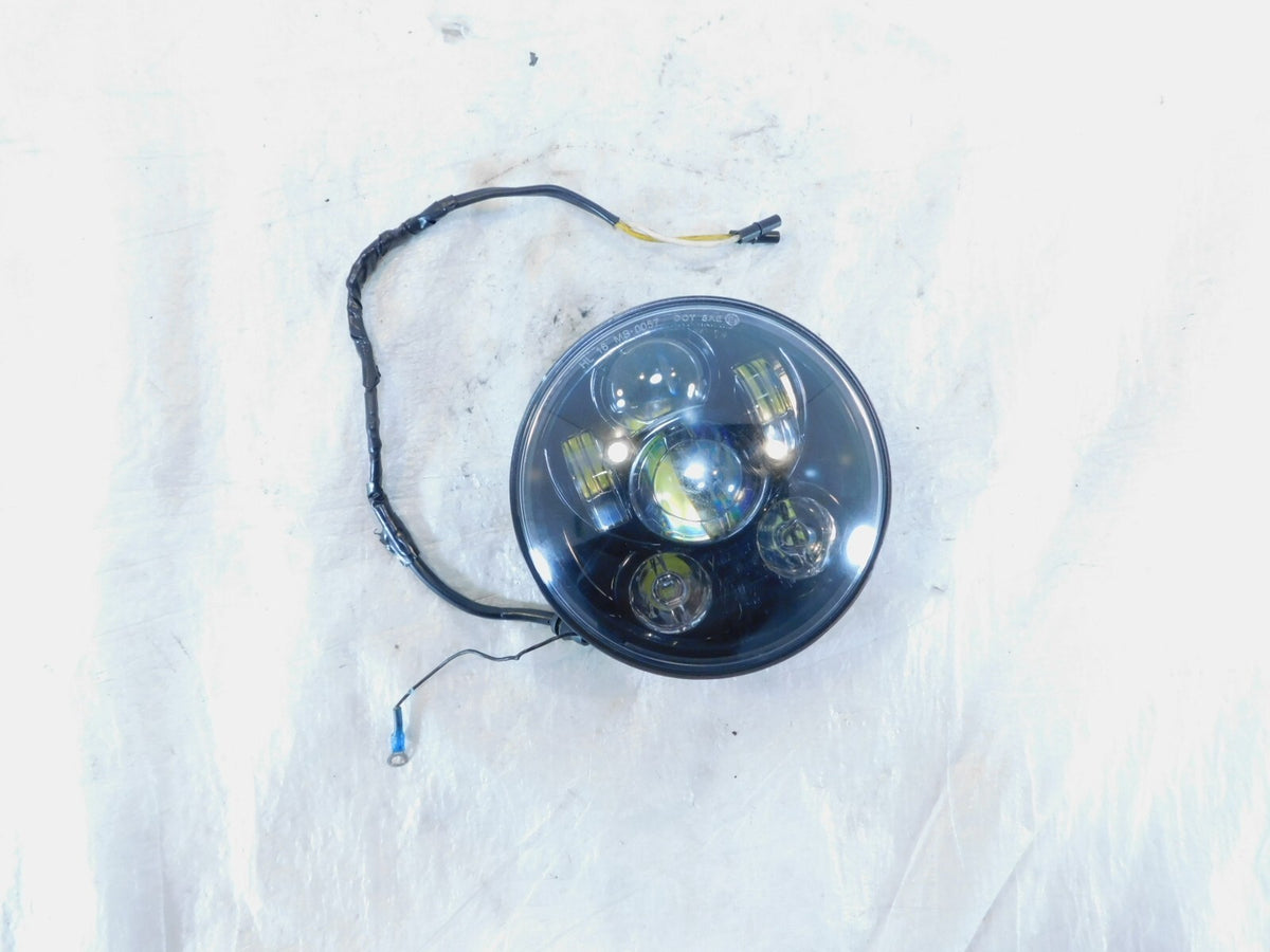 LED Harley Davidson Sportster Dyna Softail & FXR Front Headlight Headlamp - C3 Cycle