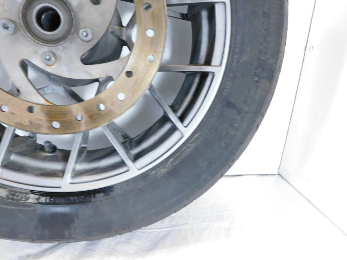 Harley Davidson Sportster Nightster RH975 Spoked Rear Wheel Rim & Tire - Bent - C3 Cycle