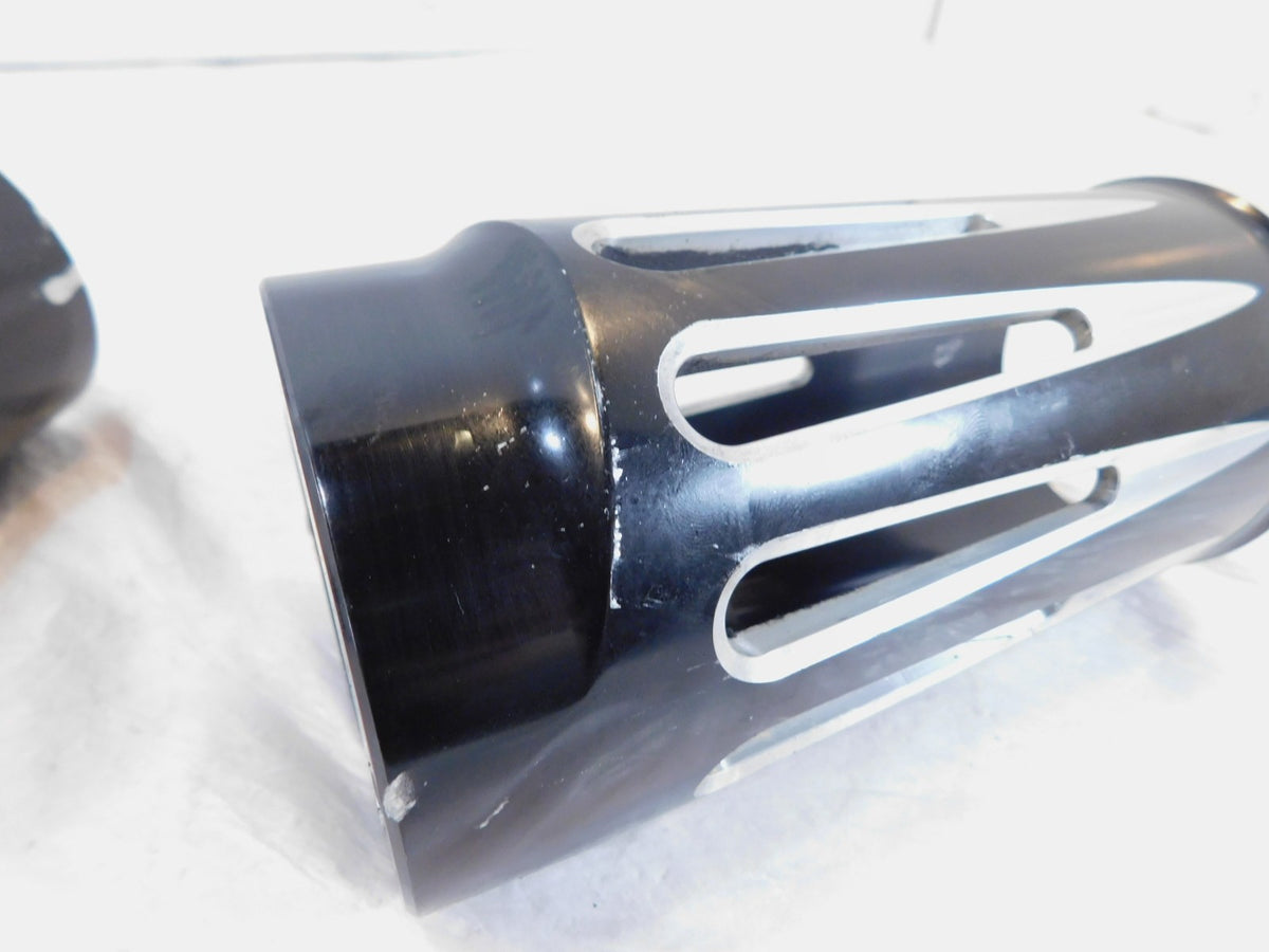 Harley Road King Electra Glide & Softail Slotted Front Fork Slider Cover Tins - C3 Cycle