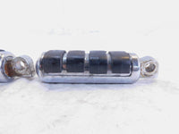 Pair Harley Touring Dyna Sportster & Softail Chrome & Rubber Footpeg Footrests - C3 Cycle