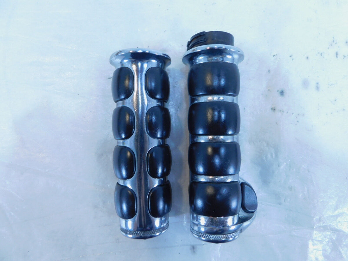 Harley Davidson Dyna Sportster Softail Rubber Left & Right Handlebar Hand Grips - C3 Cycle