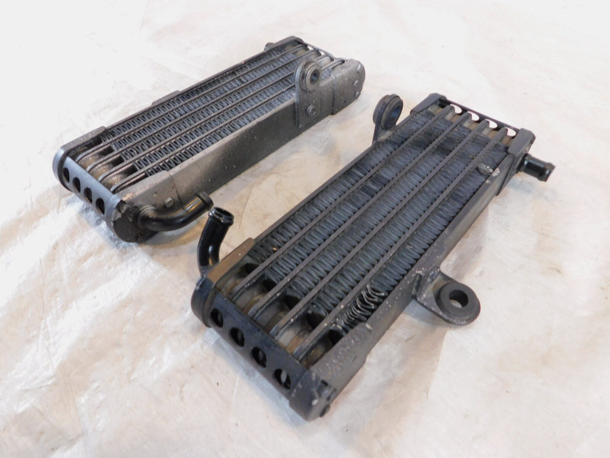 Aprilia RSV1000R RSV 1000 Tuono R Black Left & Right Engine Motor Oil Coolers - C3 Cycle