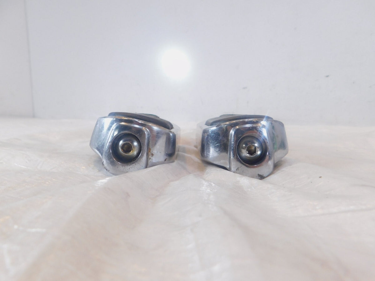 Pair Harley Touring FXR Dyna Sportster & Softail Black ISO Peg Footpeg Footrests - C3 Cycle