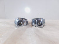 Pair Harley Touring FXR Dyna Sportster & Softail Black ISO Peg Footpeg Footrests - C3 Cycle