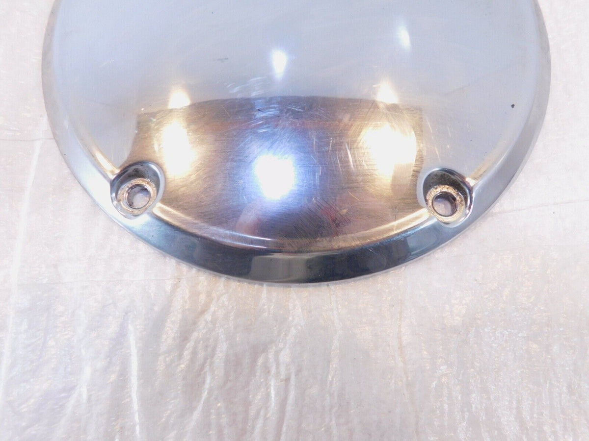 Harley Davidson Twin Cam Softail & Dyna Left Engine Chrome Derby Clutch Cover - C3 Cycle