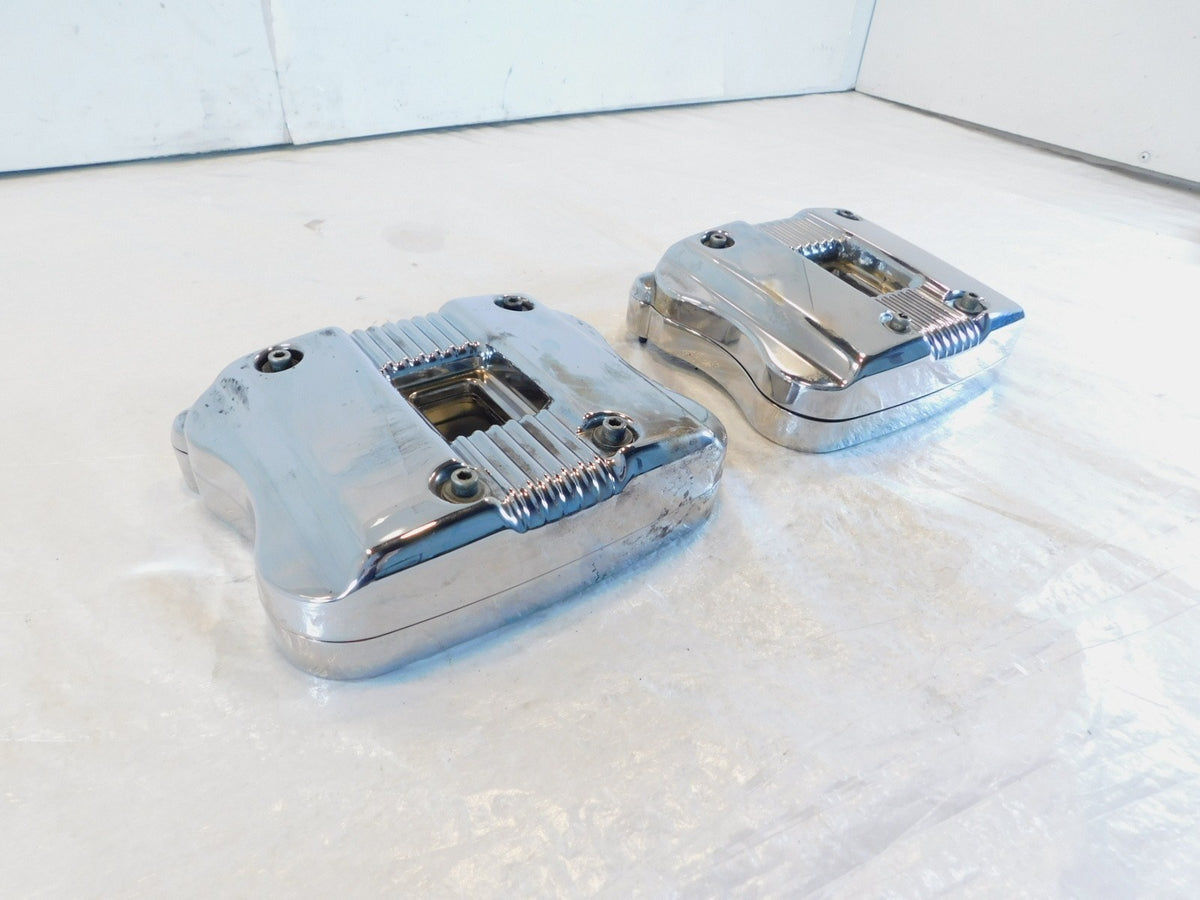 Harley Davidson Sportster 883 & 1200 Chrome Cylinder Head Cover Rocker Boxes - C3 Cycle