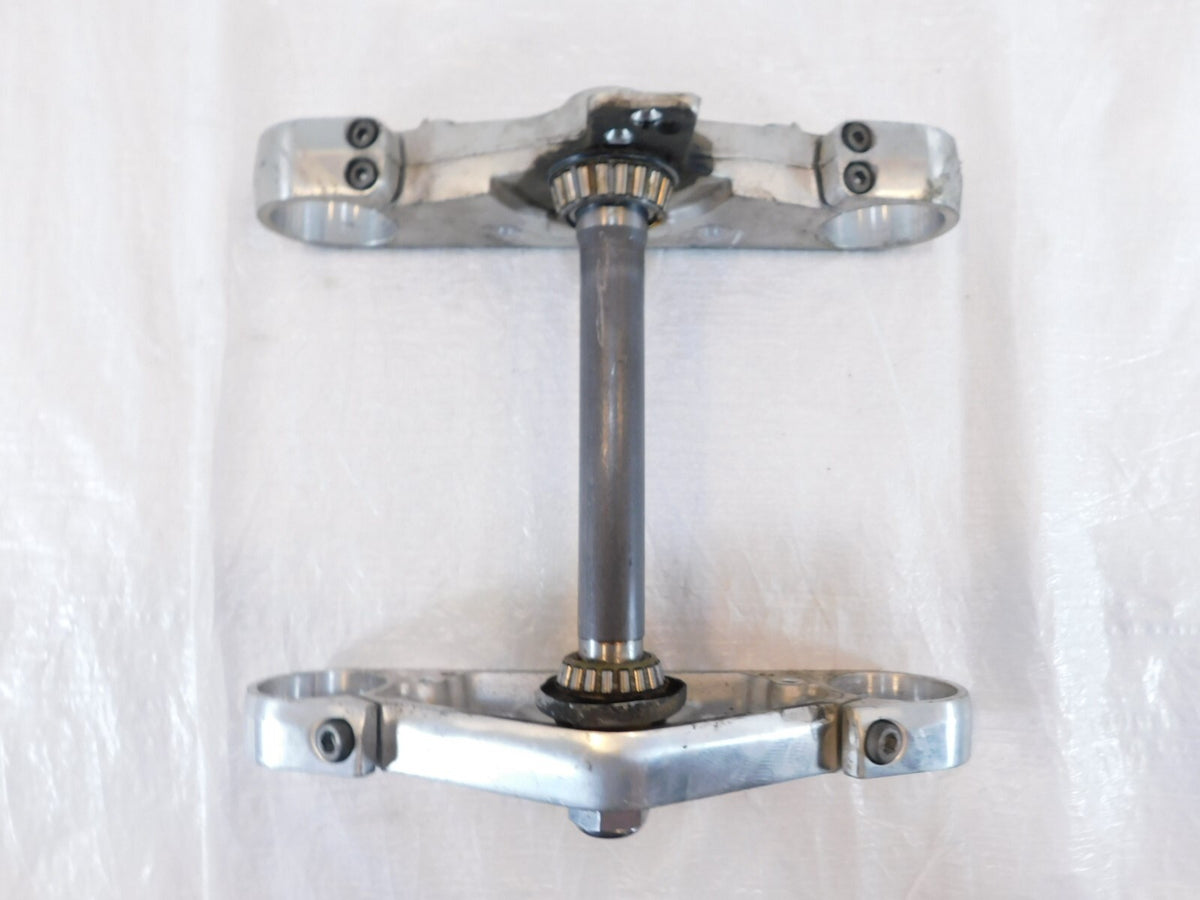 Honda GL1500 GL1500CT Valkyrie 1500 Silver Front Fork Steering Stem Triple Tree - C3 Cycle