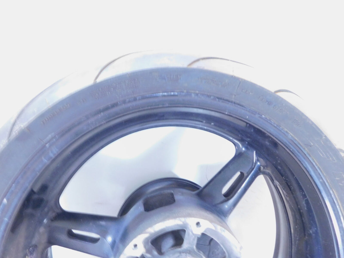 2003 2004 2005 Yamaha FJR1300 Non-ABS Black Rear Back Wheel Rim & Drive Hub - C3 Cycle
