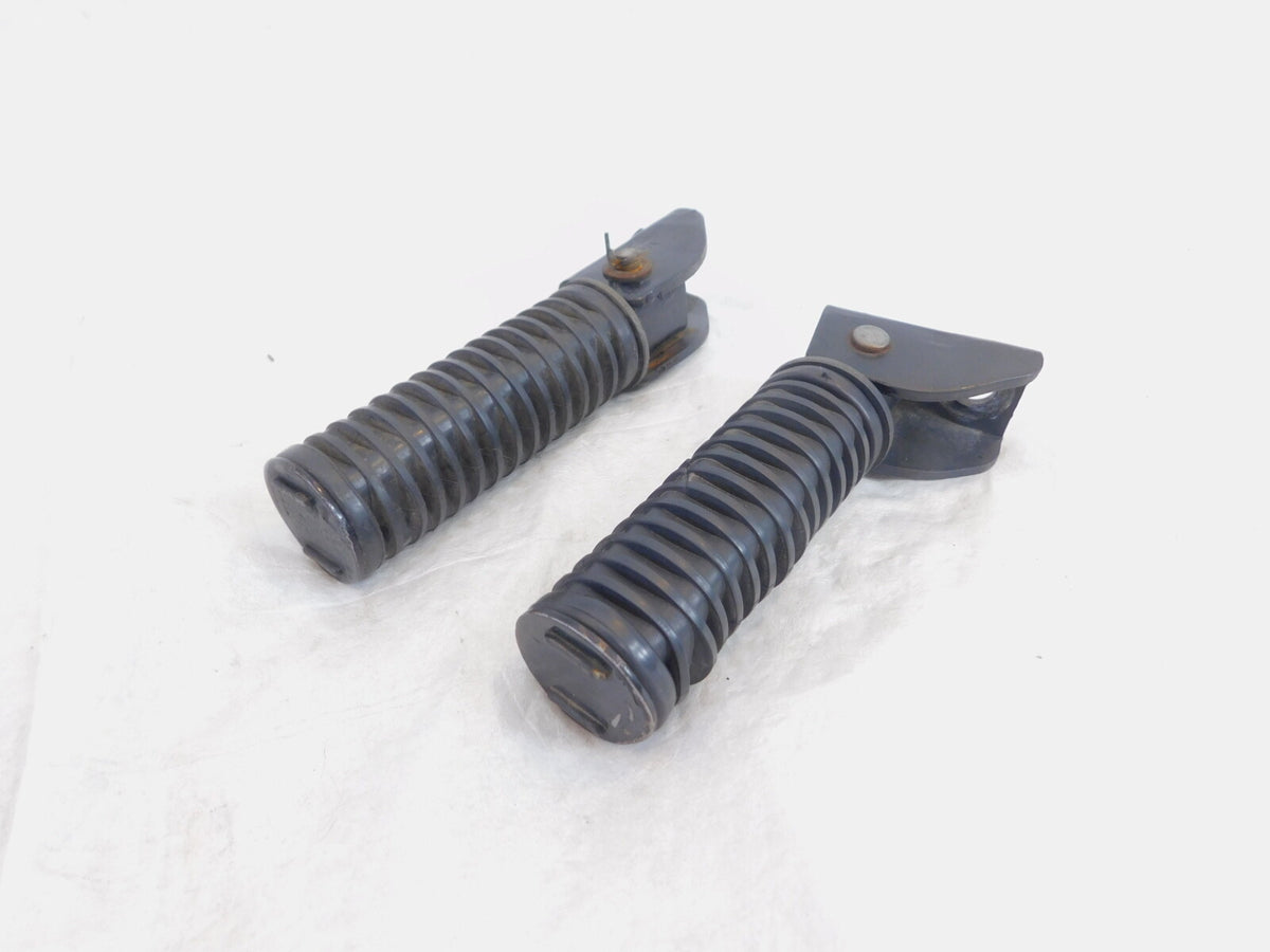 1979-1982 Honda CB650 CB650C Custom Black Rear Left/Right Foot Pegs Footrests - C3 Cycle