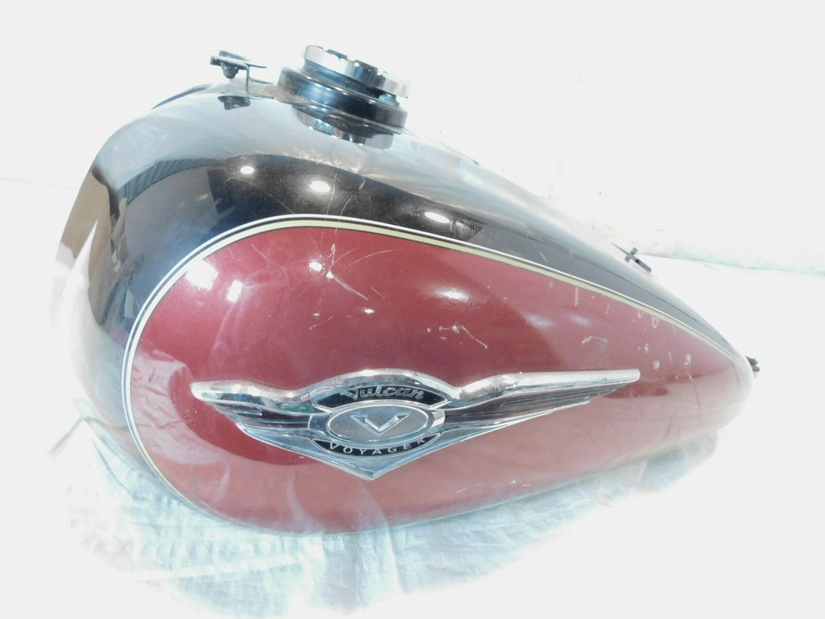 2010 10 Kawasaki Vulcan 1700 VN1700 Red & Black Voyager Gas Petrol Fuel Tank - C3 Cycle