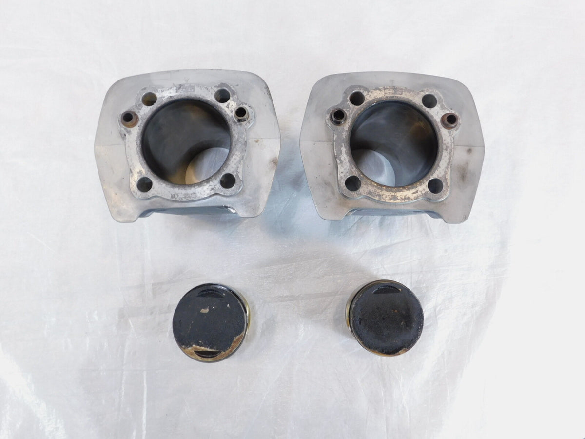 Harley Davidson Electra Glide FXR Softail Silver Front Rear Cylinders & Pistons - C3 Cycle