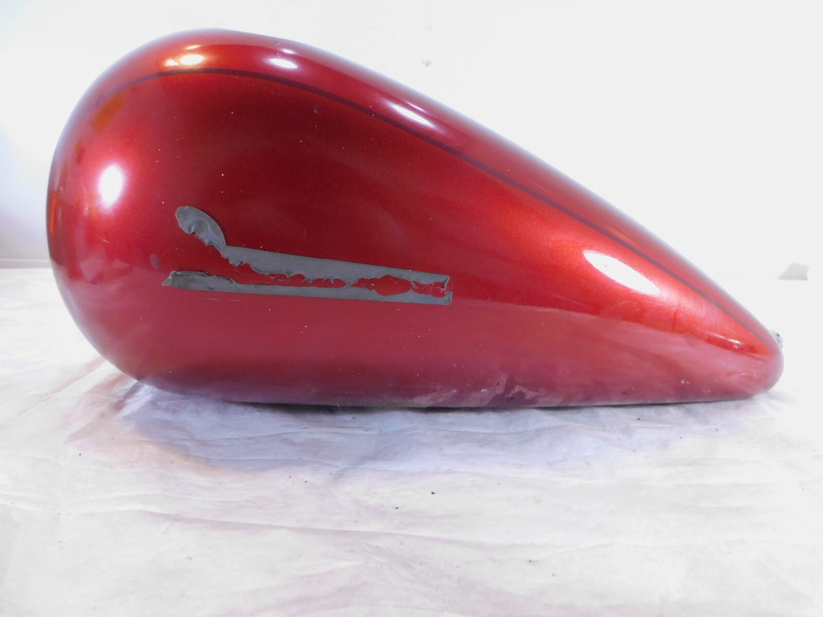 Dented Harley Dyna Wide Glide Super Glide Custom Fuel Gas Petrol Tank Reservoir - C3 Cycle