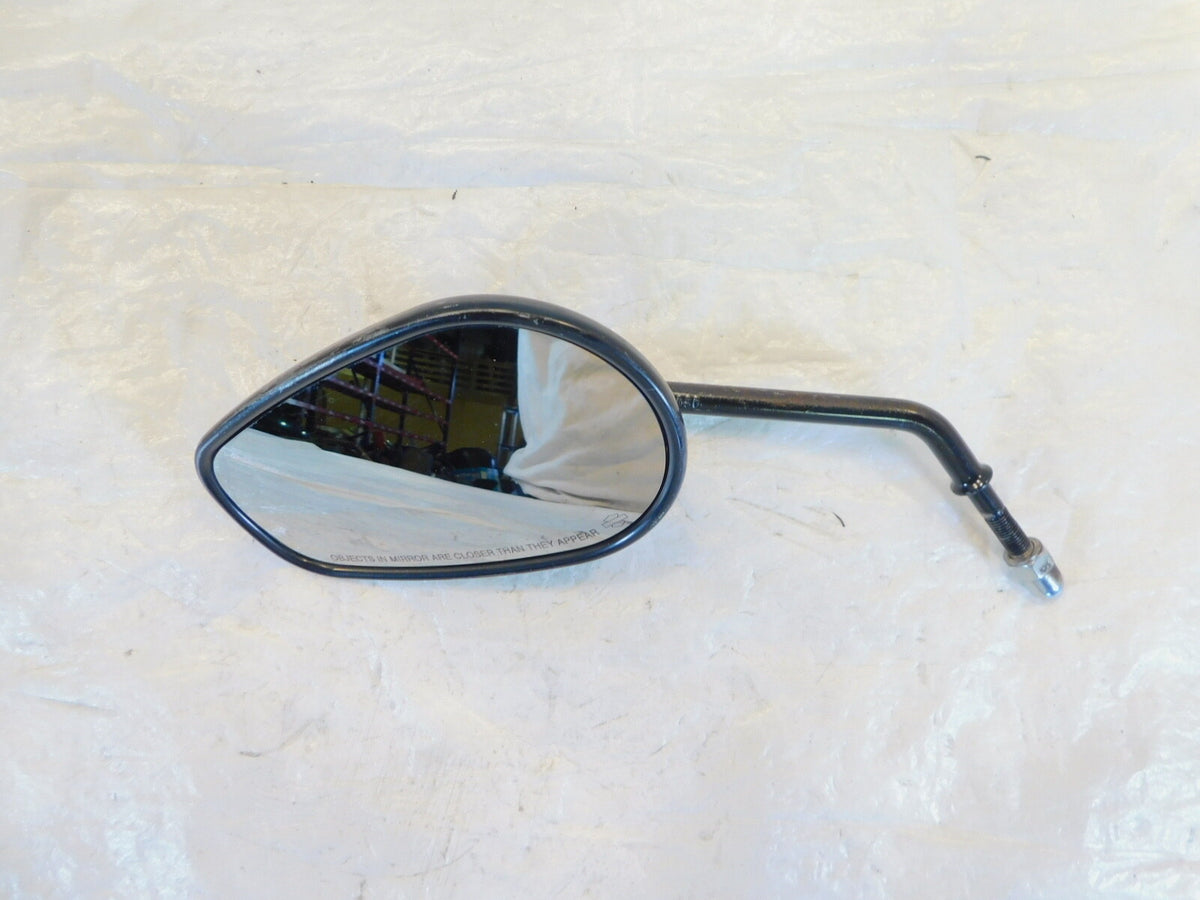 Harley Davidson FXR & Softail & Dyna & Sportster Black Left Rear View Mirror