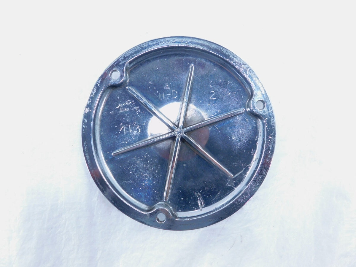 Harley Davidson Evo Softail Dyna & FXR Left Engine Chrome Derby Clutch Cover - C3 Cycle