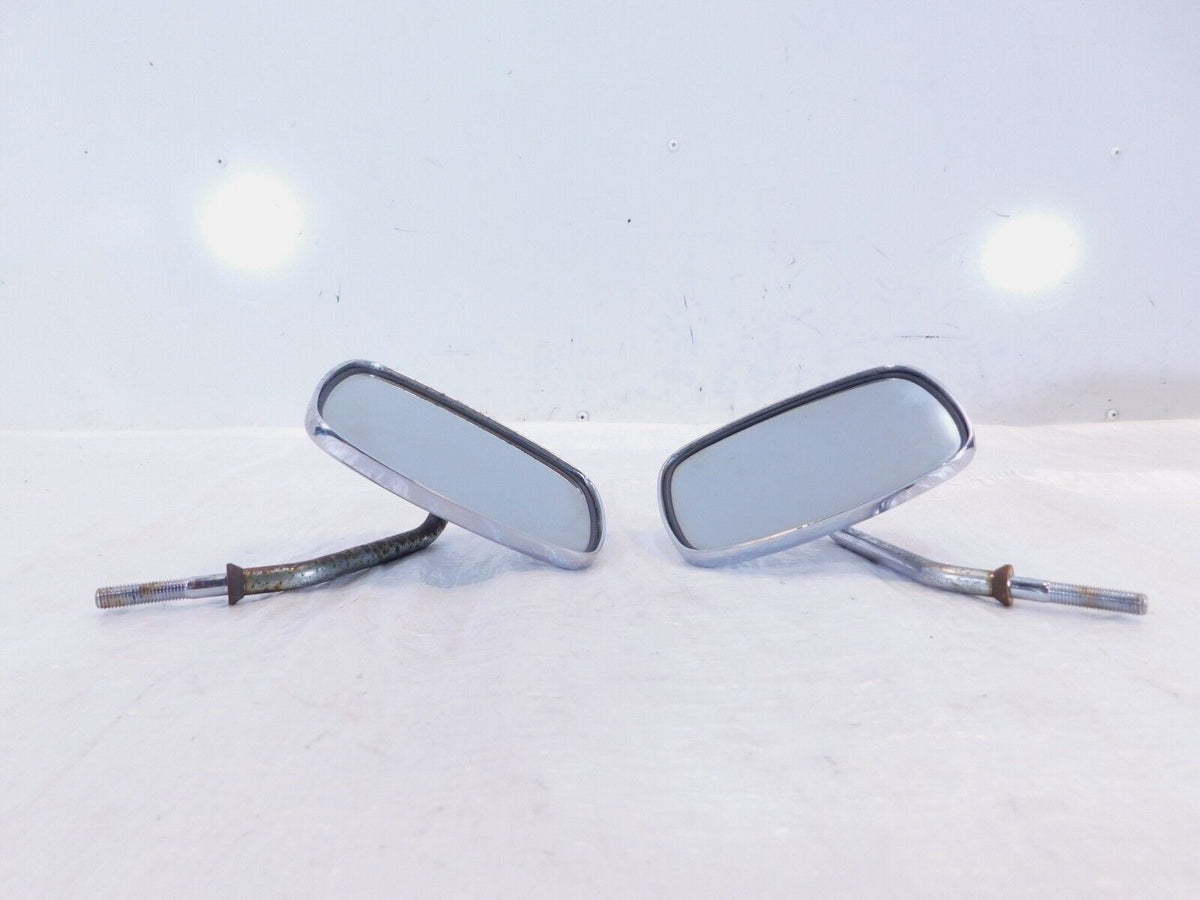 Harley Davidson FXR Softail Dyna & Sportster Right Left Square Rear View Mirrors - C3 Cycle
