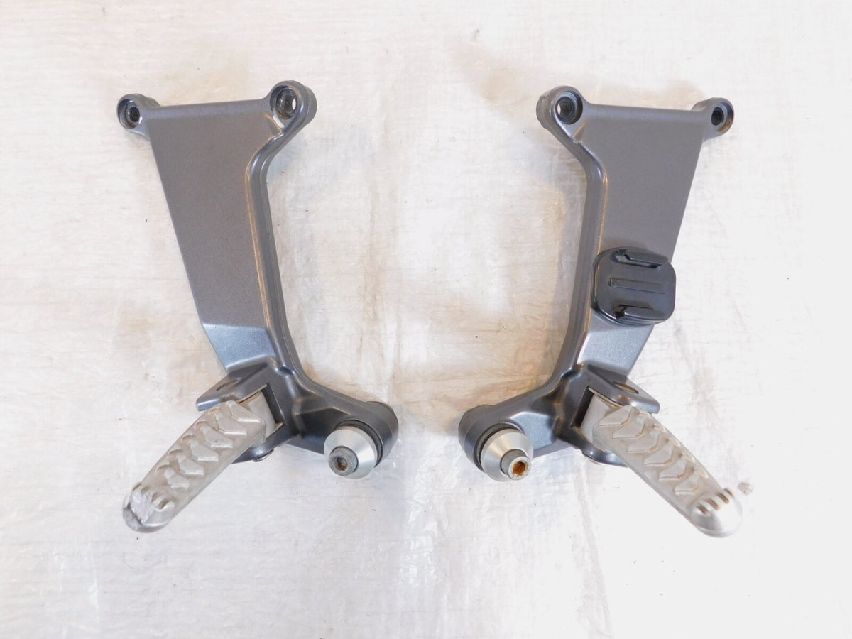 2002-2003 Aprilia SL1000 Falco Grey Left/Right Footrest Foot Peg Mounts