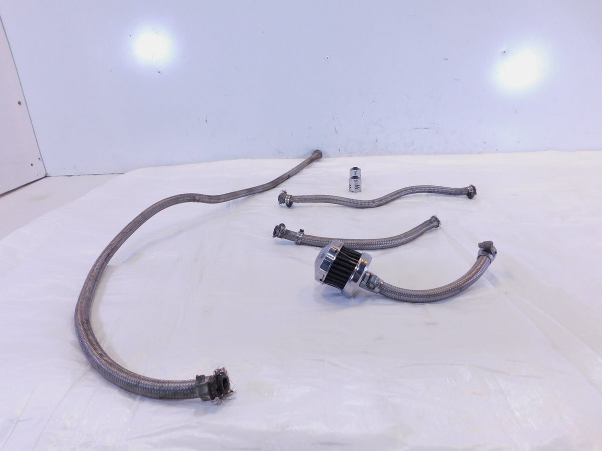 84 Harley Davidson Ironhead Sportster XLH1000 Braided Oil Hose Line Part Box Lot - C3 Cycle