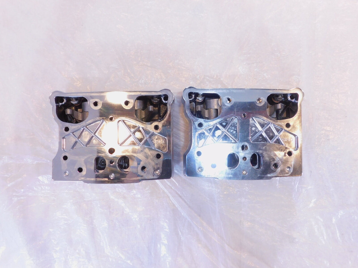 Harley Road King Dyna & Softail Black Cylinder Head Top Rocker Boxes & Arms - C3 Cycle