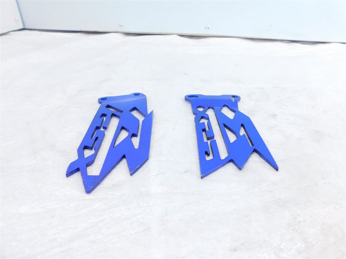 Suzuki GSXR600 GSX-R600 & GSXR750 Left/Right Front Foot Rest Peg Heel Guard Fins - C3 Cycle