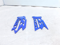 Suzuki GSXR600 GSX-R600 & GSXR750 Left/Right Front Foot Rest Peg Heel Guard Fins - C3 Cycle