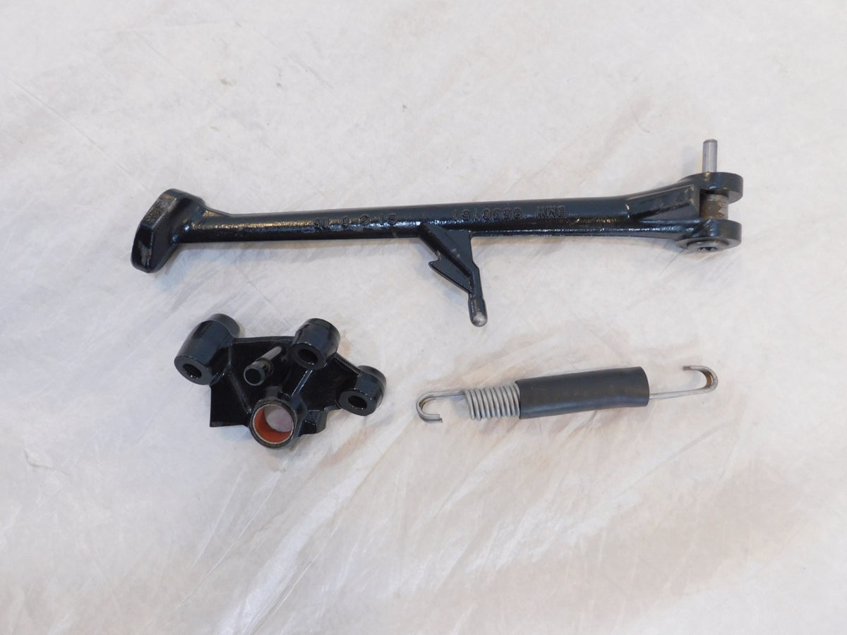 BMW F800 F800GT F800R Black Kick Side Stand Kickstand Sidestand Bracket & Spring - C3 Cycle