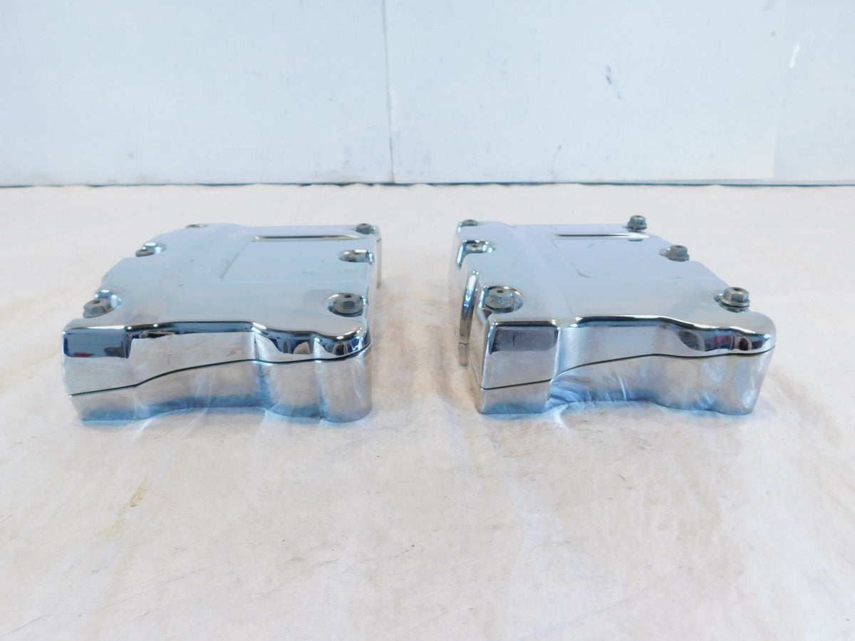 Harley Davidson Touring Dyna & Softail Chrome Cylinder Head Rocker Boxes - C3 Cycle