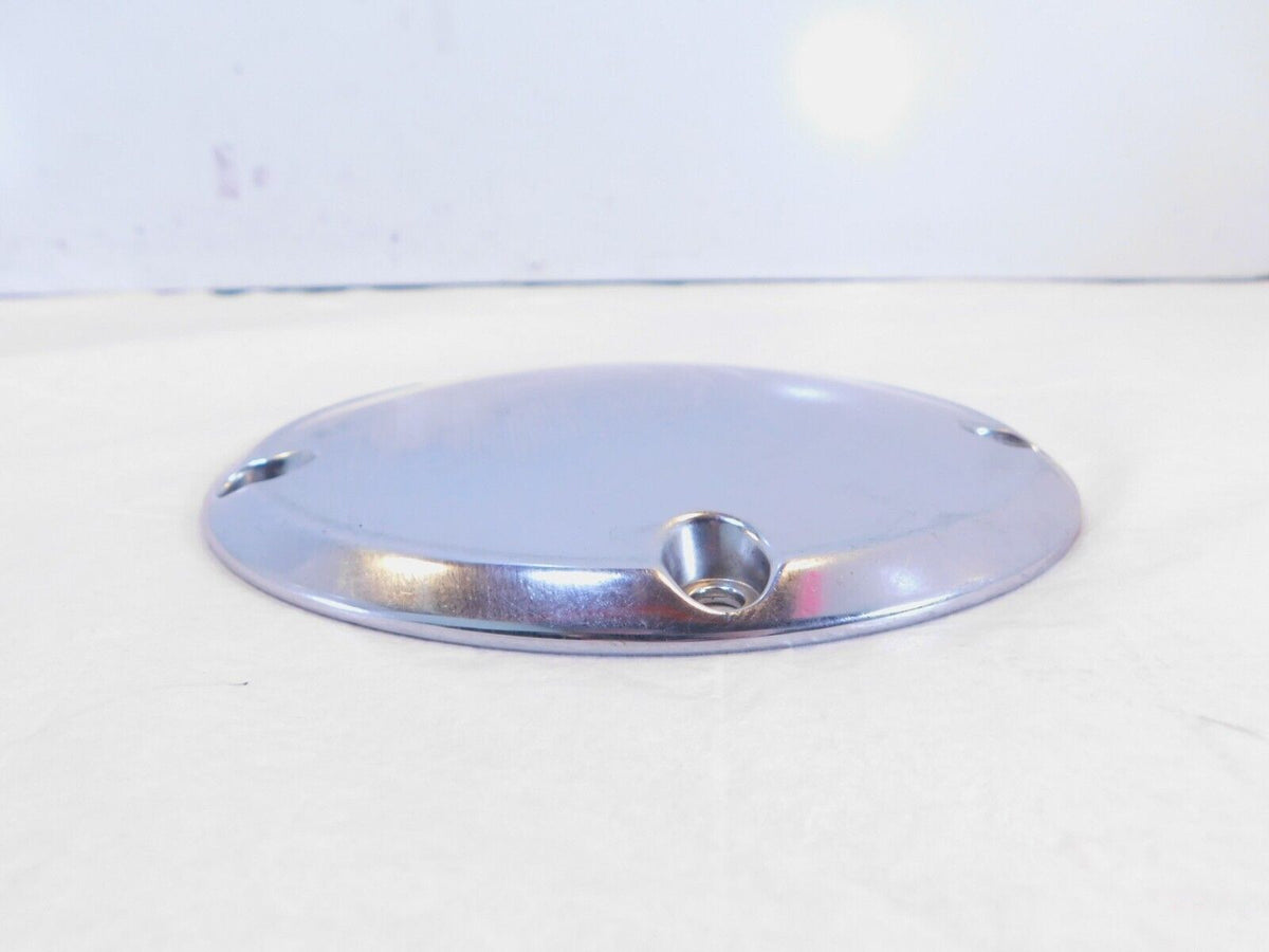 Harley Davidson Twin Cam Dyna Softail Left Engine Chrome Derby Clutch Cover - C3 Cycle