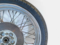 Harley Davidson XLH Ironhead Sportster 1000 Laced Spoked Front Wheel Rim & Tire - C3 Cycle