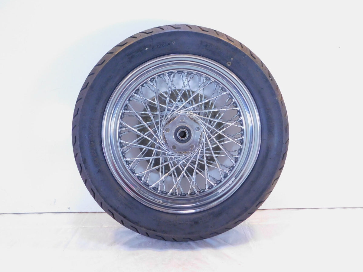 Harley Davidson Softail Sportster 883 & 1200 & FXR Laced Rear Wheel Rim w/ Tire - C3 Cycle