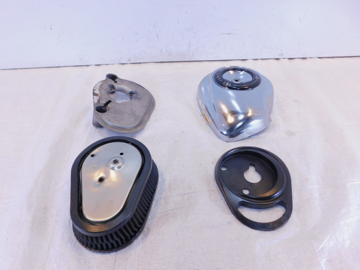 Harley Davidson Dyna Low Rider & Street Bob Chrome Air Intake Cleaner Cover - C3 Cycle