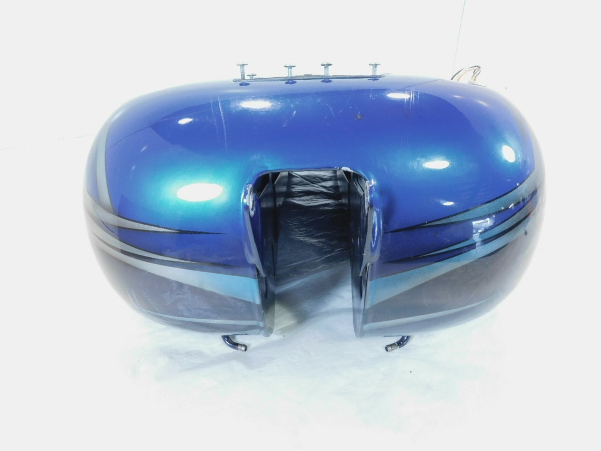 Dented Harley Dyna Wide Glide Super Glide Custom Fuel Gas Petrol Tank Reservoir - C3 Cycle
