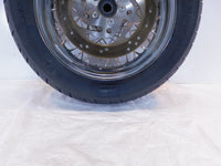 Harley Davidson Sportster 883 & 1200 Laced Rear Wheel Rim & Tire & Rotor - Bent - C3 Cycle