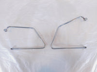 Harley Davidson Sportster 883 1200 Chrome Saddlebag Guard Rail Mount Brackets - C3 Cycle