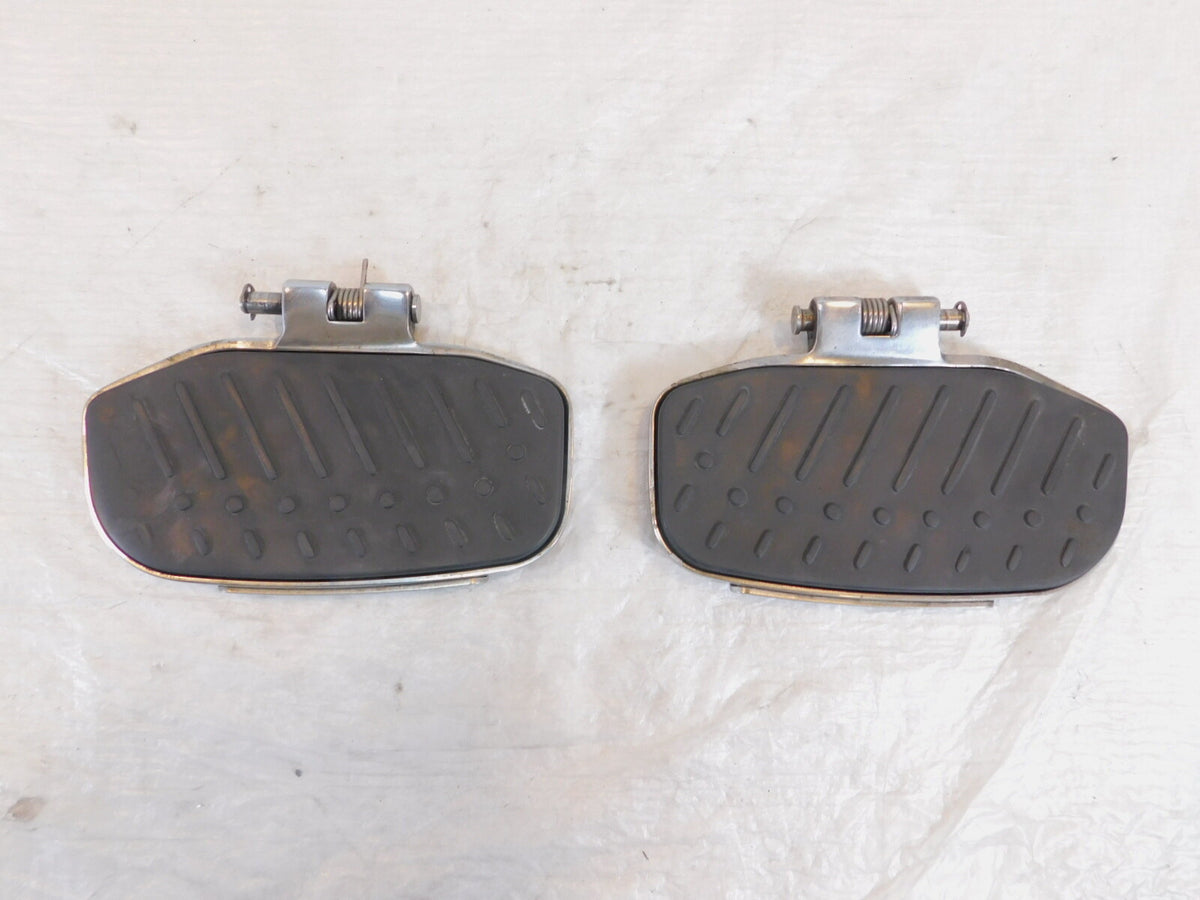 2002-2004 BMW R1200CL R1200 CL Chrome Left/Right Front Driver Foot Pad Footrests - C3 Cycle