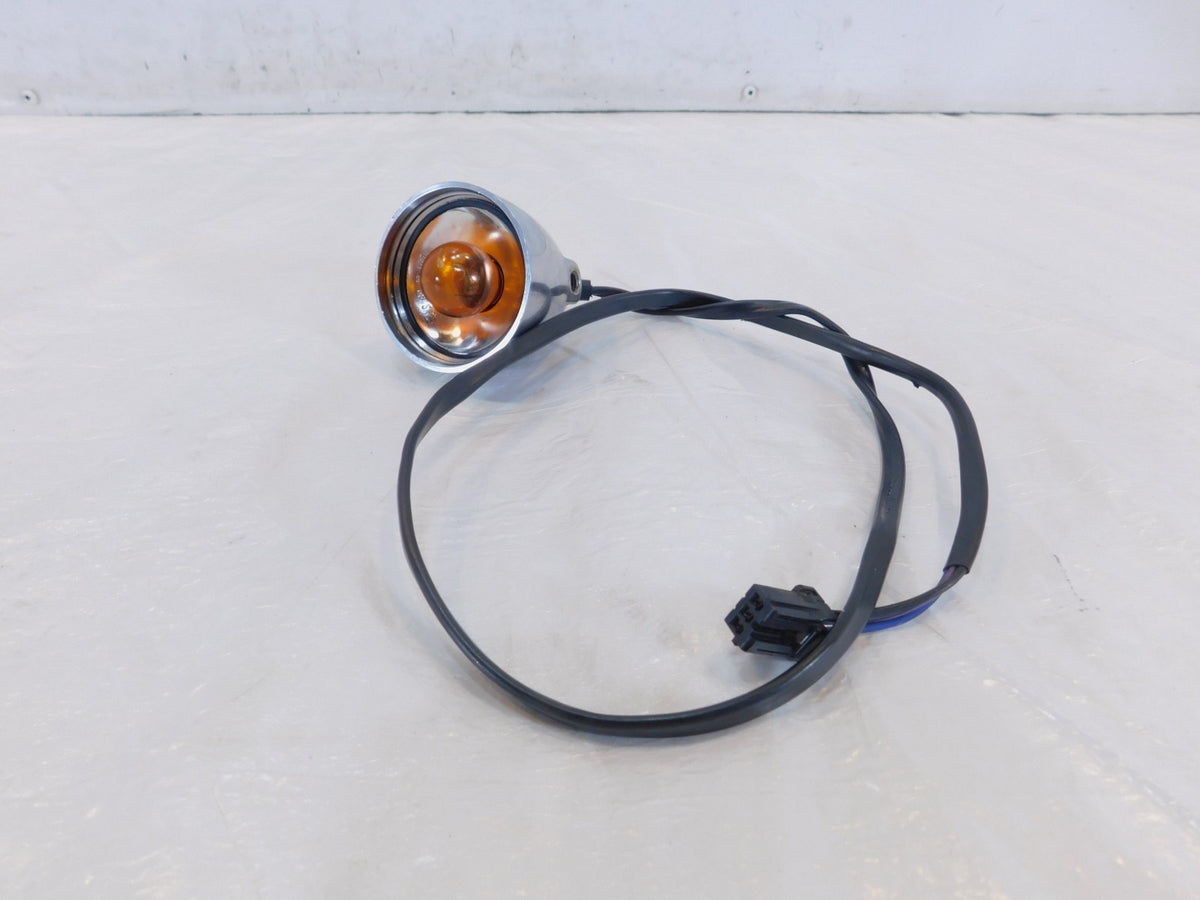 Harley Davidson Sportster Softail Dyna V-Rod Chrome Front Turn Signal Indicator - C3 Cycle