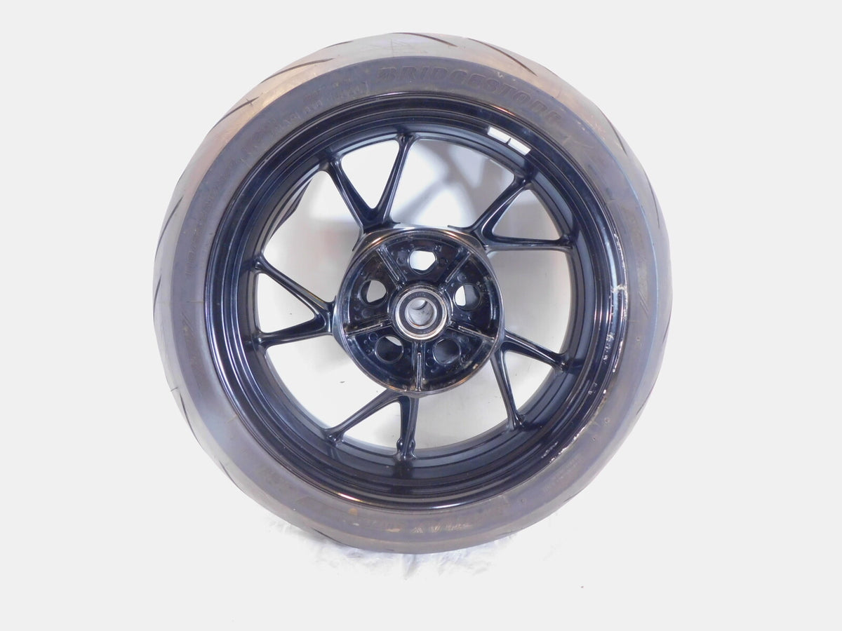 2020 2021 2022 2023 BMW F900R F900XR Black Rear Back Cast Wheel Rim - Bent - C3 Cycle