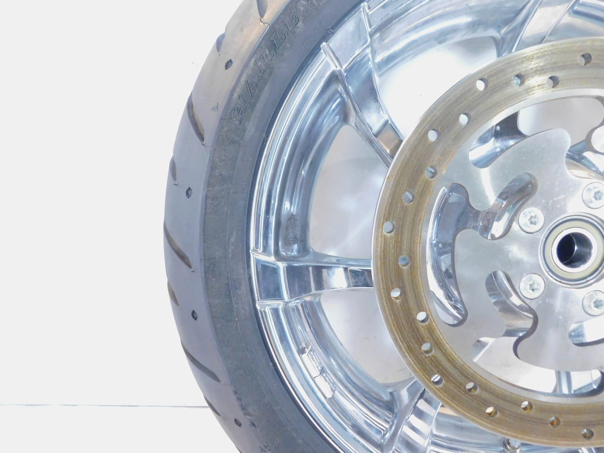 Harley Screamin Eagle CVO Street Glide & Road King Chrome Rear Wheel Rim & Tire - C3 Cycle