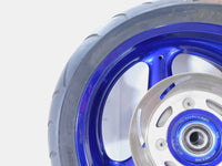 1999 Buell X1 Lightning Limited Edition Blue Cast 3 Spoke Rear Wheel Rim & Tire - C3 Cycle