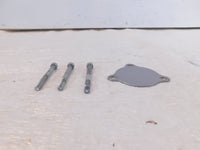 1991-1993 Honda Nighthawk 750 CB750 Silver Engine Left Side Cover Plate & Screws - C3 Cycle