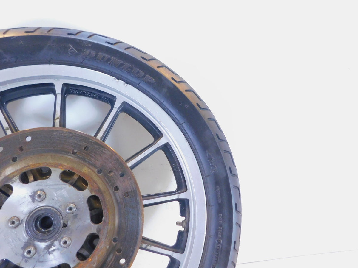 1996-1999 Harley Sportster 883 & 1200 Silver Dual Disc Front Wheel Rim & Rotors - C3 Cycle