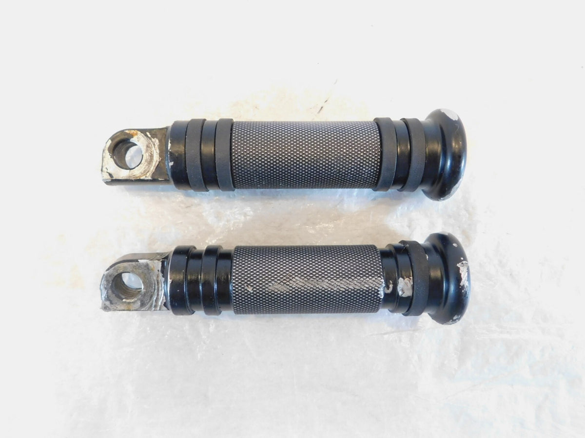 Harley Touring FXR Dyna Sportster & Softail Black Foot Peg Footpeg Footrests - C3 Cycle
