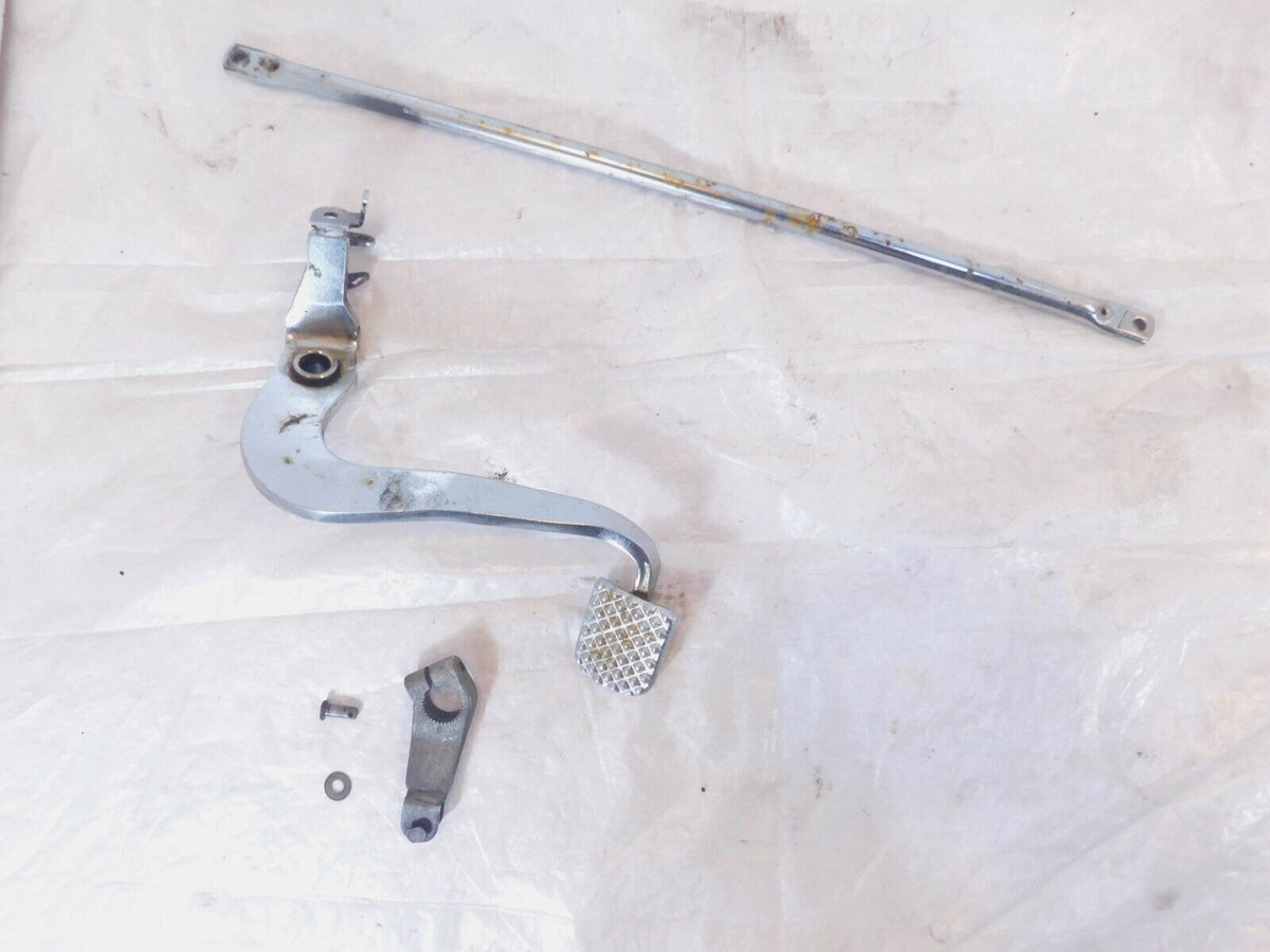 Yamaha V-Star XVS650 Midnight & Custom Chrome Right Foot Brake Pedal & Linkage