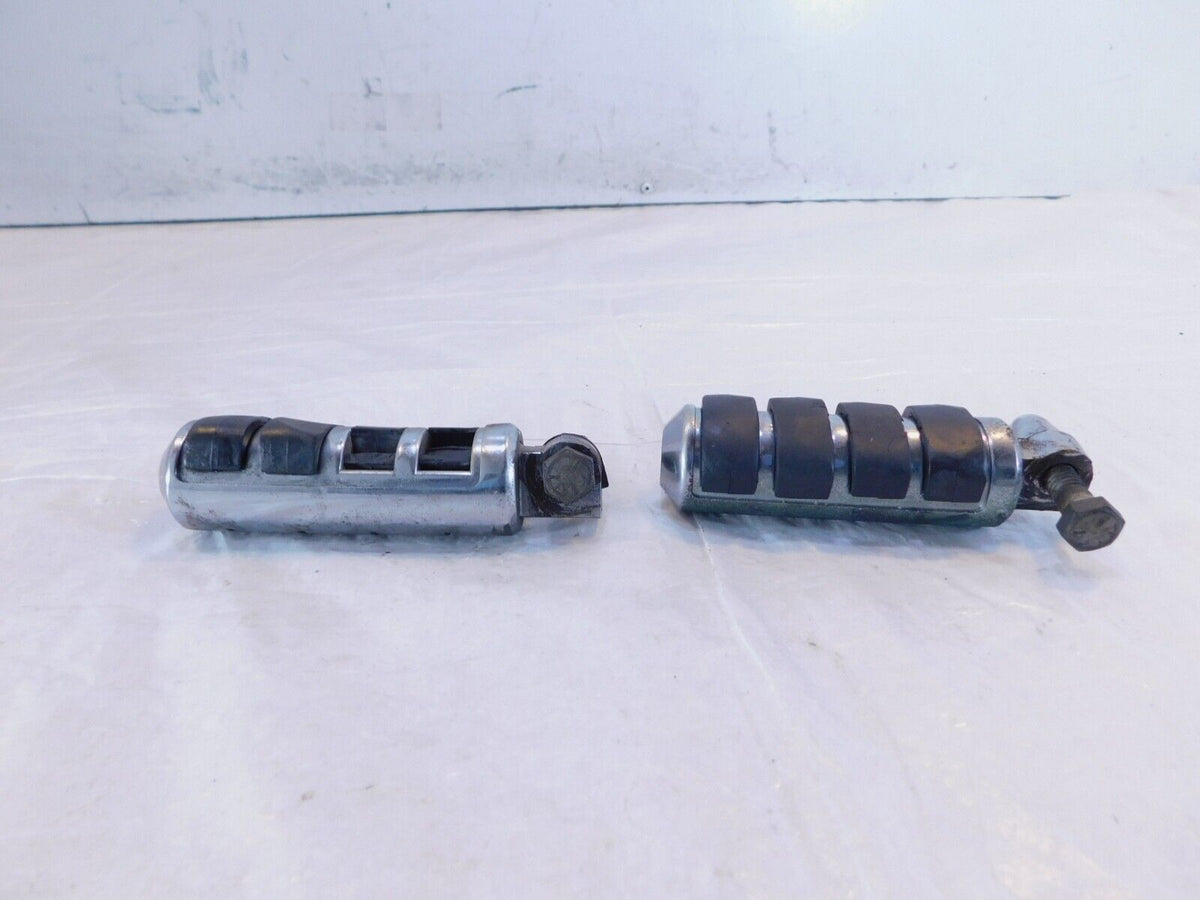 Harley Touring Dyna Sportster & Softail ISO Chrome & Rubber Footpeg Footrests - C3 Cycle