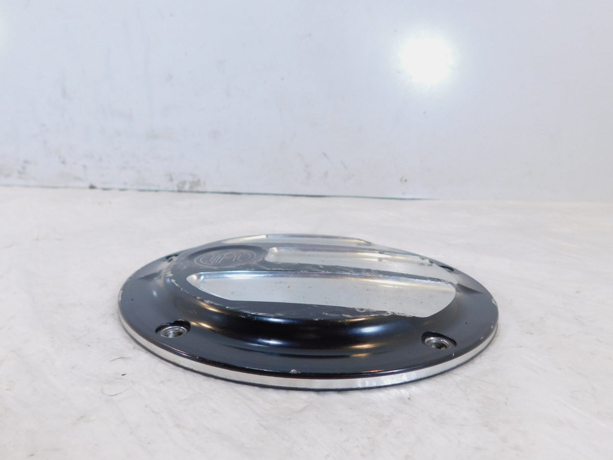Harley Softail Dyna Black Performance Machine Left Engine Clutch Derby Cover - C3 Cycle