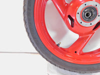 1993-1994 Yamaha FZR600R FZR600 FZR 600 Red Cast Front Wheel Rim & Hub w/ Tire - C3 Cycle