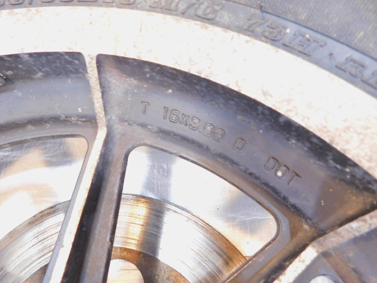 Harley Davidson Dyna Softail & Sportster 883 & 1200 Cast Rear Rim Wheel w/ Tire - C3 Cycle