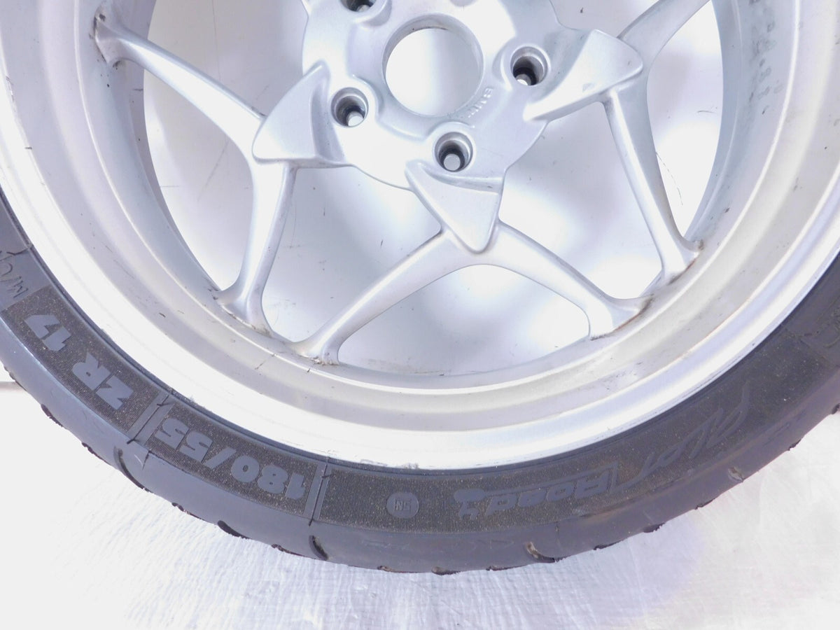 2005-2013 BMW R1200RT R1200ST R1200 RT ST R900RT Silver Back Rear Wheel & Tire - C3 Cycle