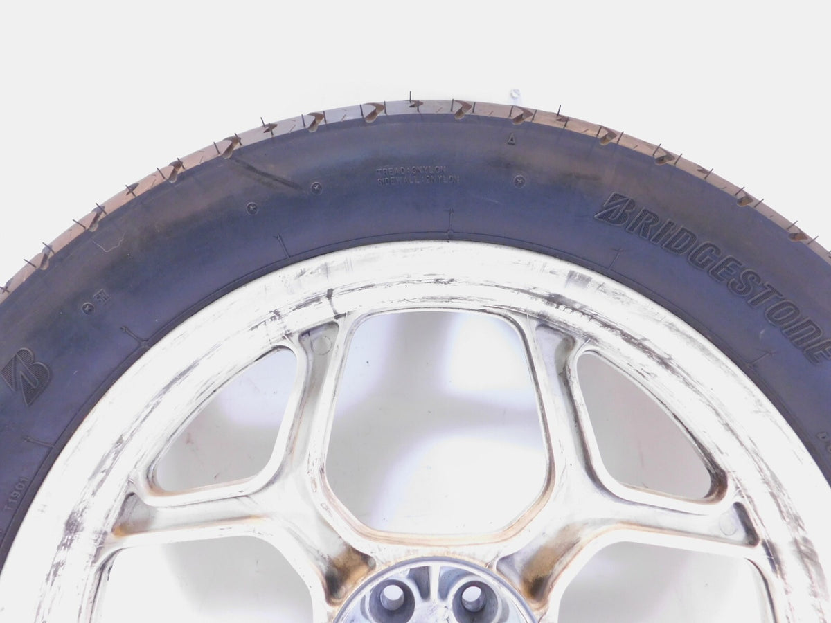 BMW K75 K75S K75RT K75T & K100 K100LT K100RS Silver Cast Rear Wheel Rim 2.75x17" - C3 Cycle